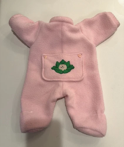 Custom Cabbage Patch Kid Doll clothes - pink fleece Footie Pajamas