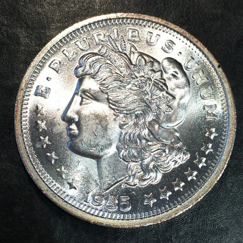 1oz Silver Bullion Morgan Dollar & Scales Trade Unit We COMBINE SHIPPING #R887