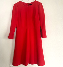 J. Crew Coral Red Dress With 3/4 Sleeves Size 2