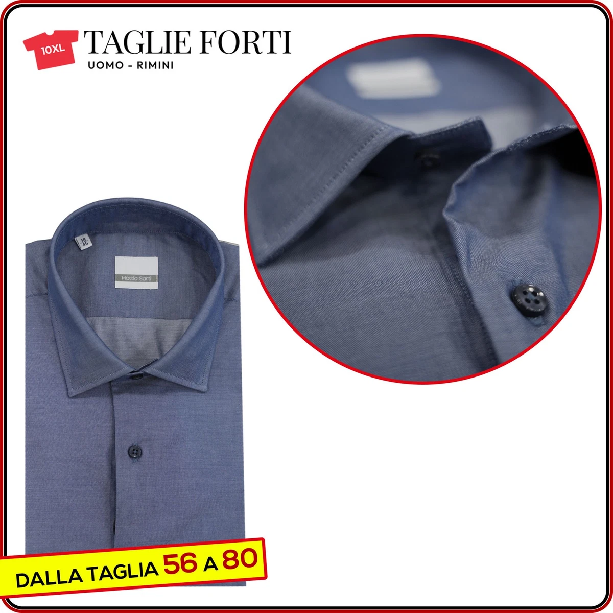 Camicia Da Notte Uomo Maniche Corte - V-Navy E Taglie Forti NORMANN