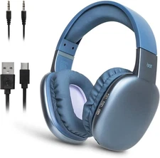 Ijoy Bluetooth Headphones over Ear, Wireless and Wired Foldable Headset Built-In