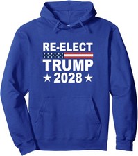 Re Elect Donald Trump 2028 Republican Election Unisex Hooded Sweatshirt