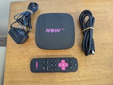 NOW TV Box Model 4631 Smart Box 4K and Voice Search with Remote and Power Supply