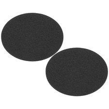 7.1" Dia. Adhesive Non-Slip Backed Felt, 2pcs 5mm Thick Backing Pad, Black
