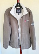 Outdoor Norway Expedition Team Men's Fleece Jacket Tan Taupe Full Zip Size S