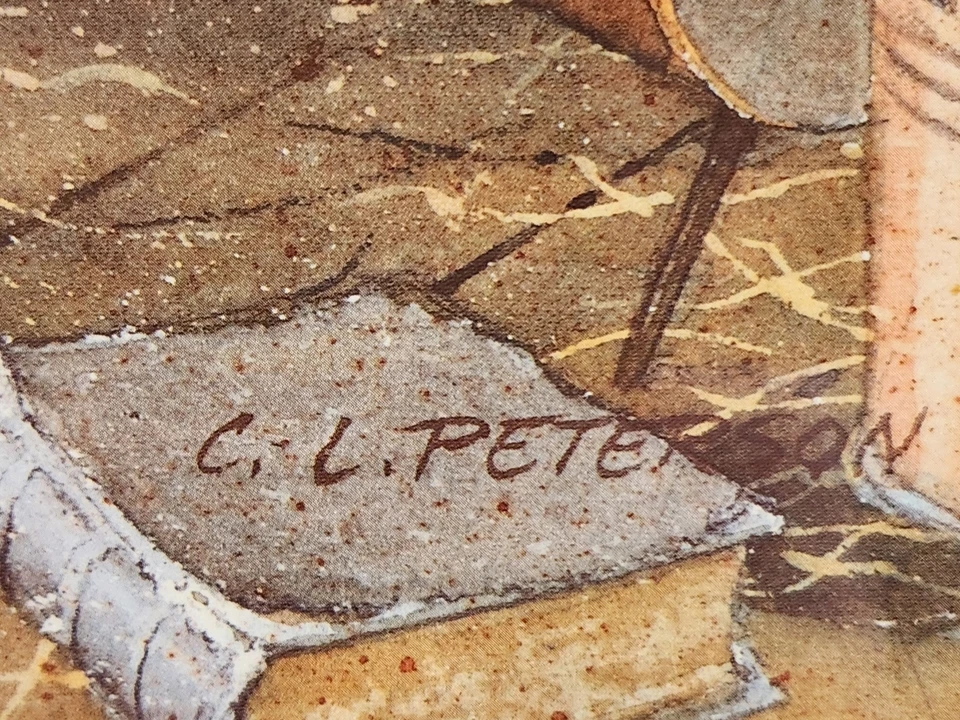 Charles L. Peterson "Carousel Horses" Edición Firmado #2771/3000; Excelente Estado Foto 4 de 4