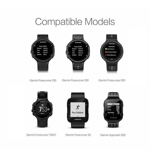 USB Charging Cable Clip Charger Dock For Garmin Forerunner 735XT 235 230 Watch - Zdjęcie 5 z 10