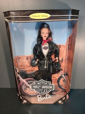Harley-Davidson Barbie #3 Brunette Barbie Doll Motorcycle