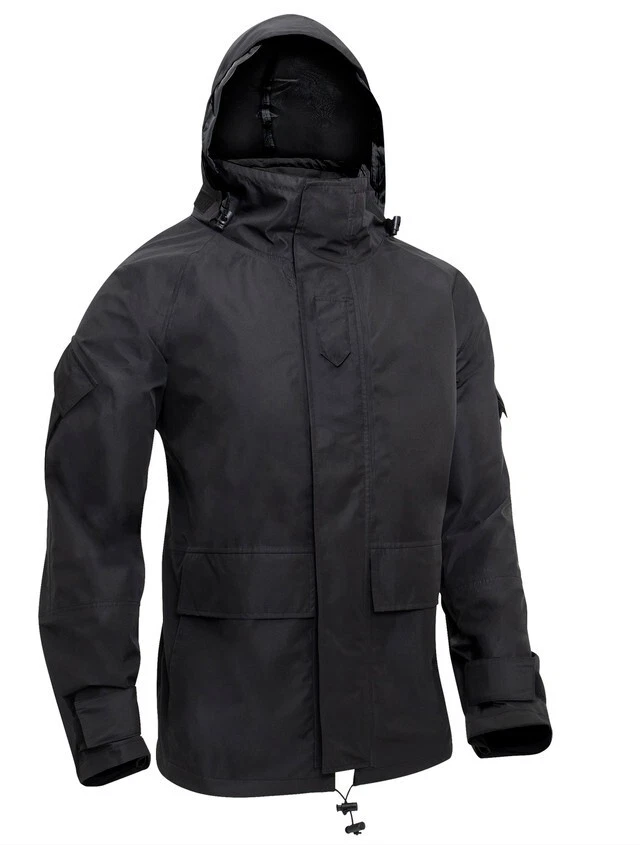 Chaqueta impermeable Rothco Tactical Hard Shell - negra Foto 4 de 4