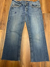 VIGOSS The New York Boot Cut Flap Button Pocket Medium Wash Jeans Sz 11/12