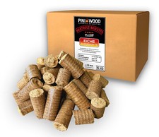 PINI Hartolzbriketts 100% Eiche 15 kg Kamin Ofen Brennholz Grill Eichenbriketts