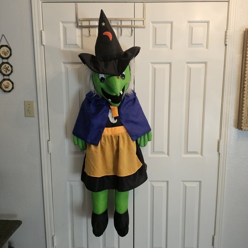 Goffa Green WITCH Plush JUMBO 54" Halloween Door Hanger Decor Stuffed
