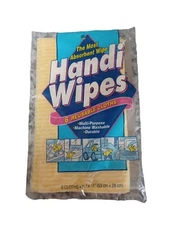 Handi wipes 6 Reusable Wipes New In Sealed Package New Old Stock