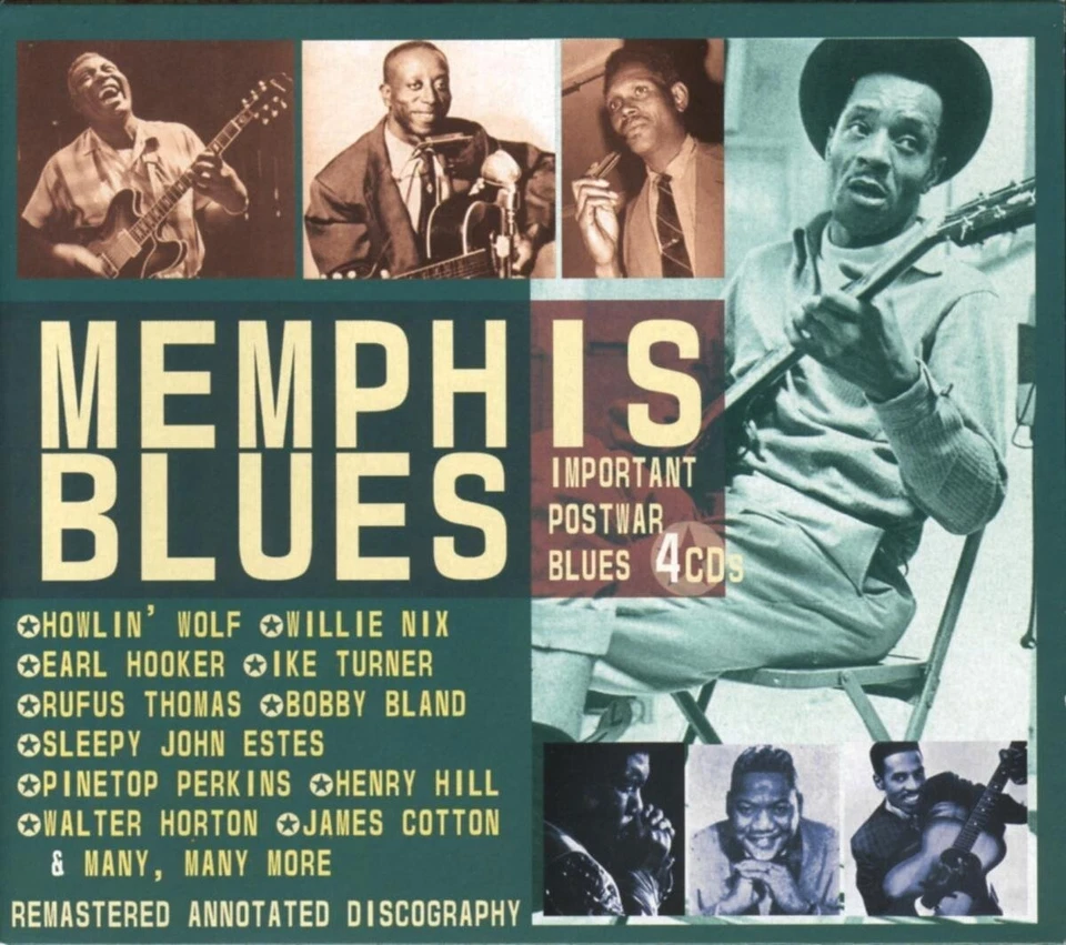 MEMPHIS BLUES 4 CD BOX-SET NEU IKE TURNER/RAYMOND HILL/JOHNNY ACE/EARL FOREST - Bild 2 von 2