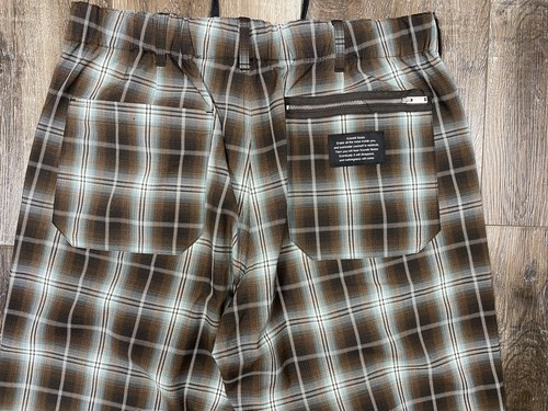 GU Undercover Zipper Pants Relaxed Plaid Trouser Sz 34 XL Takahashi Japan Import - Picture 10 of 10