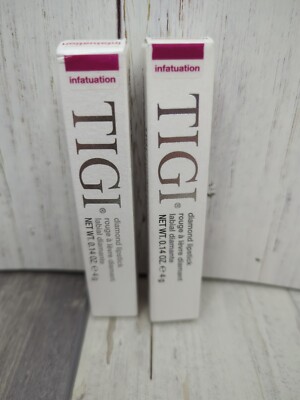 2 Pack TIGI Cosmetics Diamond Lipstick, .14 Oz- Infatuation
