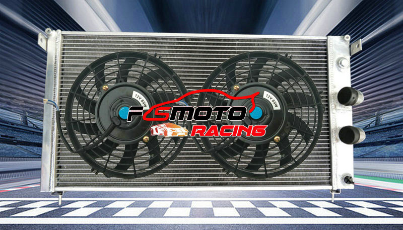For 1971-1989 Ferrari DeTomaso Pantera GT5 V8 351 5.8L Radiator &Shroud Fan