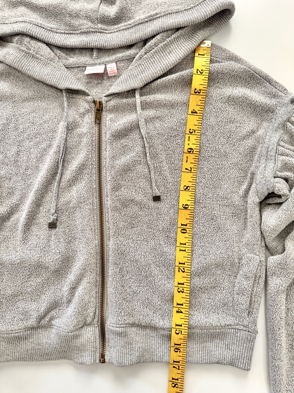 Make + Model Womens Jacket Sz Xs Heather Gray Cro… - image 2