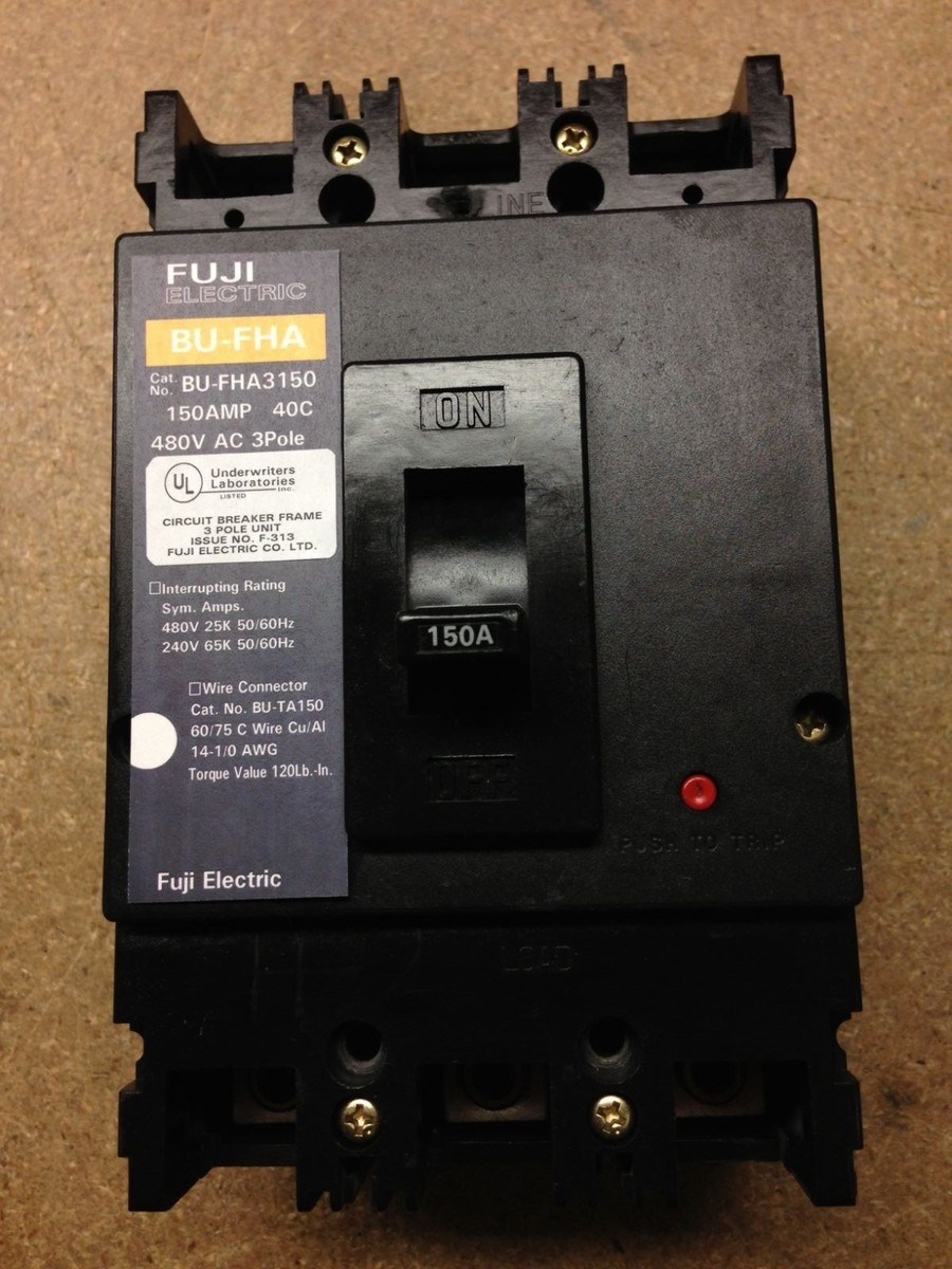 BU-FHA3150 Fuji Circuit Breaker 3 Pole 150A | eBay