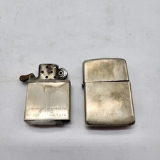 Vintage 3 Barrel Zippo Lighter 14 Hole Insert PAT 2032695 Bottom & Insert 1930s