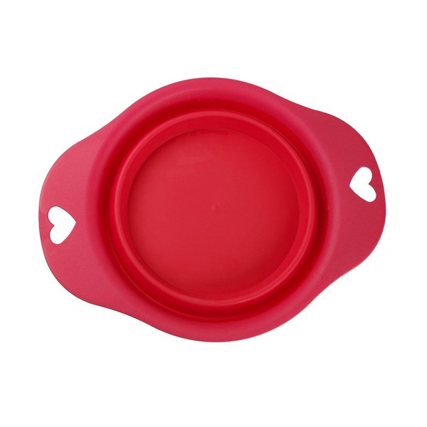 Reisenapf Rot Ø19Cm Silikon Napf Hundenapf Faltbar Silikonnapf Hund-image