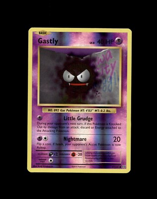 Gastly Haunter Gengar Pokemon Card! Holo/Reverse Holo EX VMAX V GX Rare Cards!