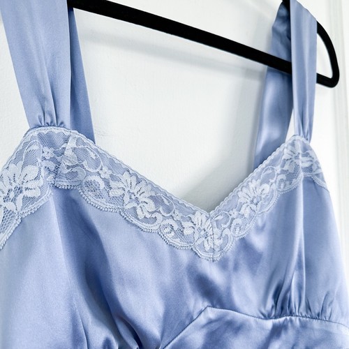 Reformation | NWT Beatrice 100% Silk Midi Skirt Two Piece Set Viola Blue 10 $298 - Foto 10 di 16