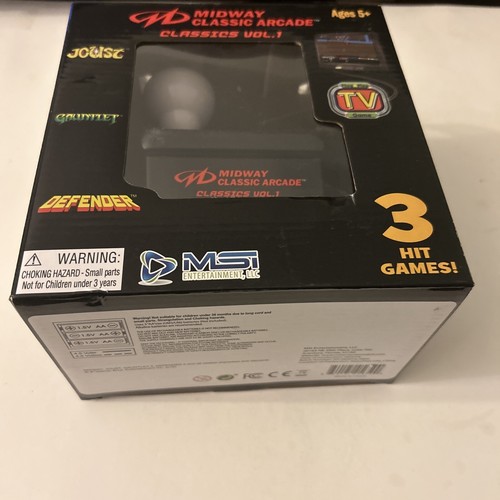 NIB Midway Classic Arcade Plug & Play TV Game 3 Games Joust Gauntlet Defender - Picture 3 of 7