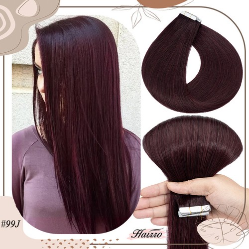 Tape In 100% Real Human Hair Extensions Skin Wefts 9A Thick Double Drawn Seamles - Picture 46 of 56