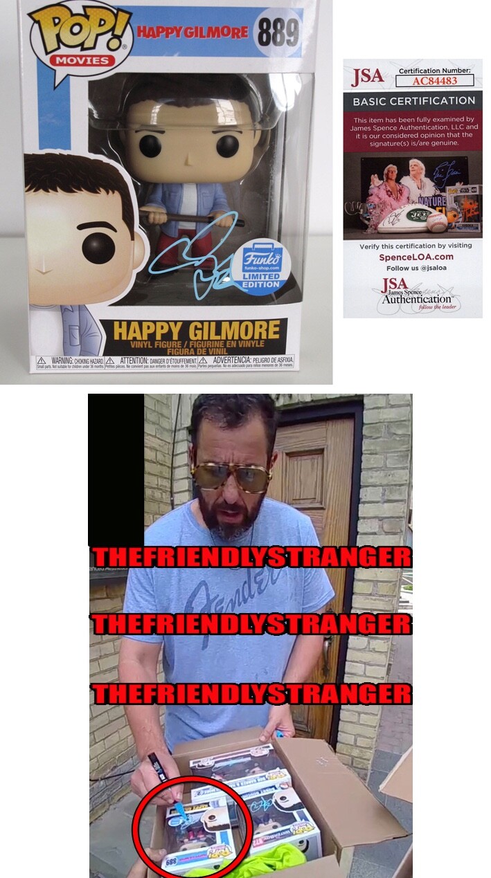Ltd Edition Adam Sandler Signed &Quot;Happy Gilmore&Quot; Funko Pop #889 - Exact Proof Coa