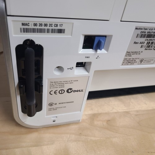 Dell 968w Inkjet Wireless All-In-One Printer Scanner Copier Fax - Picture 10 of 19