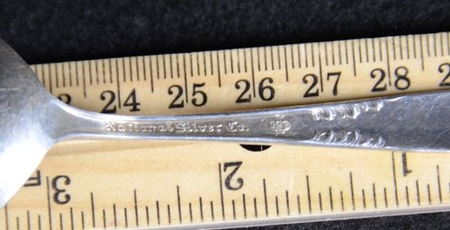 1951 Vintage National Silver KING EDWARDS Silver-plate BON BON SPOON 4.75"L - Picture 3 of 4