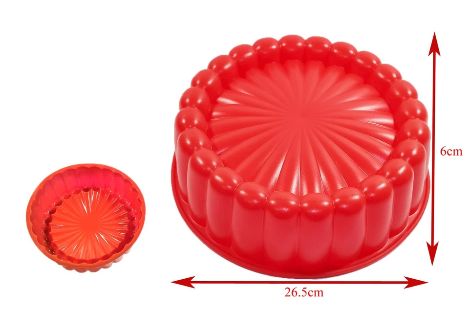 ✅ Silikon Backform Set 3 tlg Kuchen Tortenform Kuchenbackform Geburtstagskuchen - Bild 3 von 4