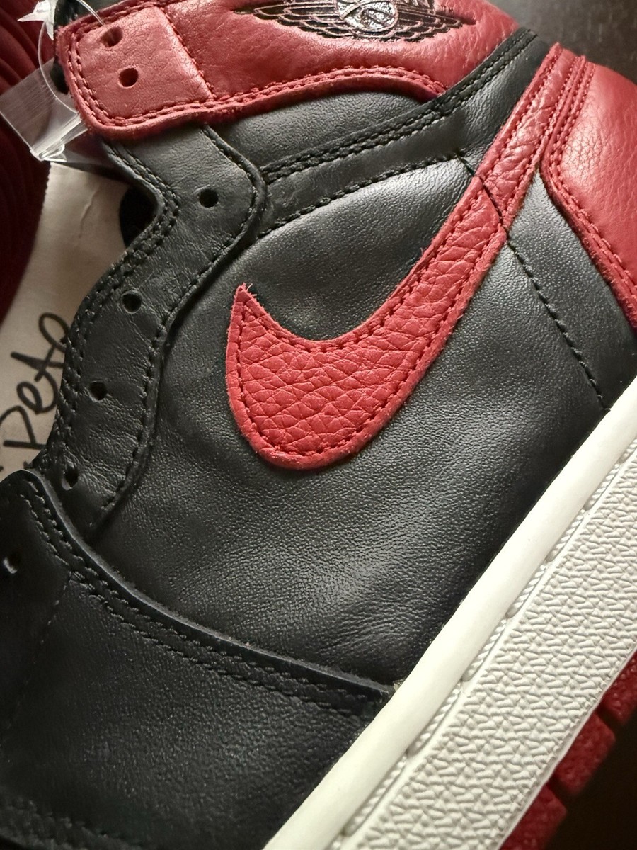 NEW SZ 12 AIR JORDAN 1 RETRO HIGH OG BRED 2016 555088 001 nike