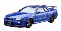 Aoshima MaßStab 1:24 Das Modellauto (8) Bausatz Nissan Skyline GT-R R34...