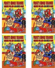 4 X Yellow A4 Pirate Treasure Activity Sticker Fun  Coloring Book 4015
