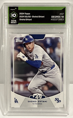 2024 Topps Shohei Otani 50/50 Stolen Base #49 Degree Graded 10 Gem