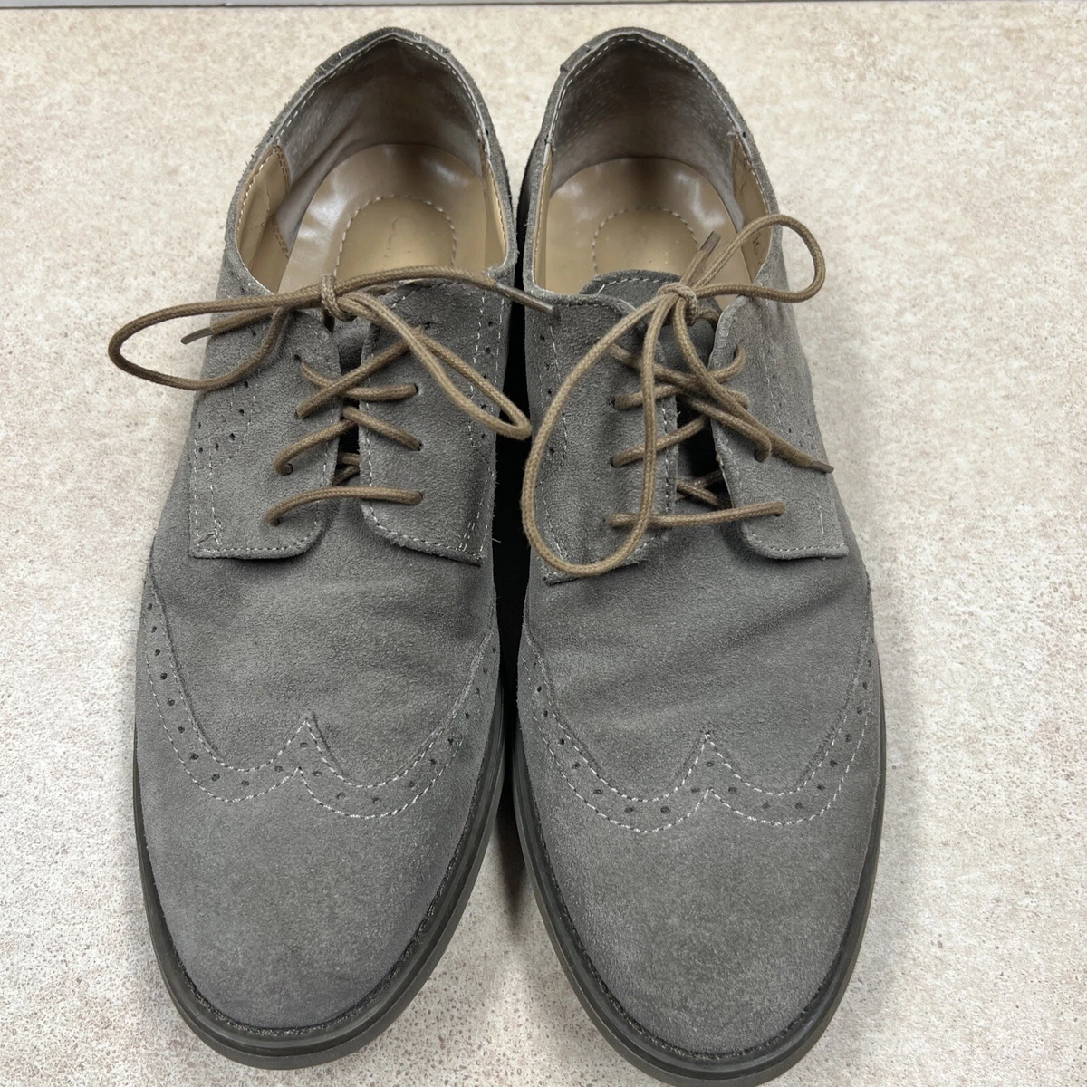 calvin klein grey dress shoes New Calvin Klein Falcony Clear Grey men's dress shoes Size 7.5