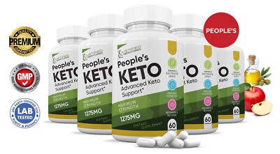 Peoples Keto ACV Pills 1275 MG Stronger Than Gummies Keto Support 5 Bottle