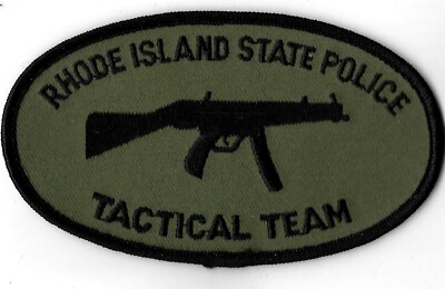 STATE POLICE Rhode Island TACTICAL Team MP5  Polizei Abzeichen SWAT Patch SEK SE