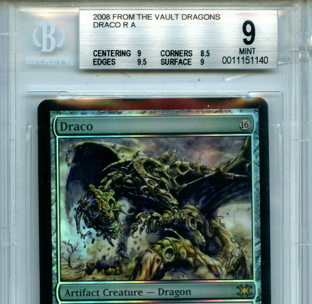 MTG Draco BGS 9.0 (9) Mint FTV Dragons Magic Foil Amricons 1140