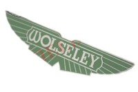 Wolseley Britisch Auto Logo Abzeichen Emblem Monogramm GrüN Edelstahl Gec