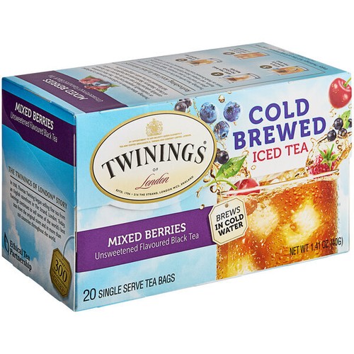 Twinings Mixed Berries Cold Brewed Iced Tea Bags - 120/Box - 第 4/4 張圖片