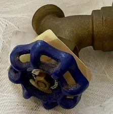 Flanged Sillcock 3/4" FIP Smith Copper 190 1101 Faucet Blue Plumbing Part Metal