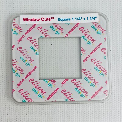 Ellison Window Cuts Square 1 1/4'' x 1 1/4'' Cutting Die