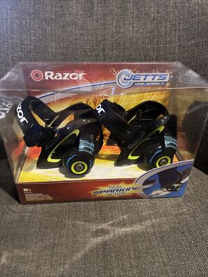 Razor Jetts Heel Wheels Skate - Green New Distressed Box , Ages 8+