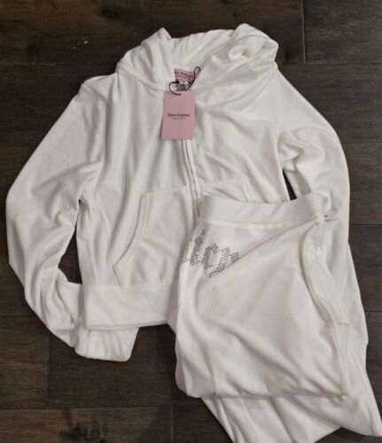 NEW Juicy Couture Velour Tracksuit Set Rhinestone pick your color-size fast ship - Picture 32 of 63