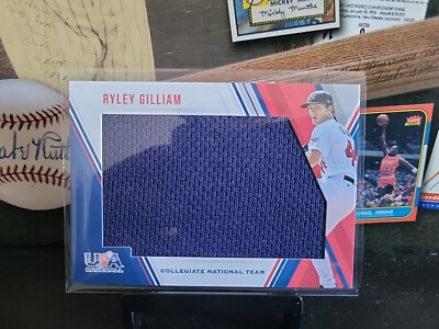 2018 USA Baseball Stars & Stripes Ryley Gilliam Jumbo Jersey Relics RC #207/299