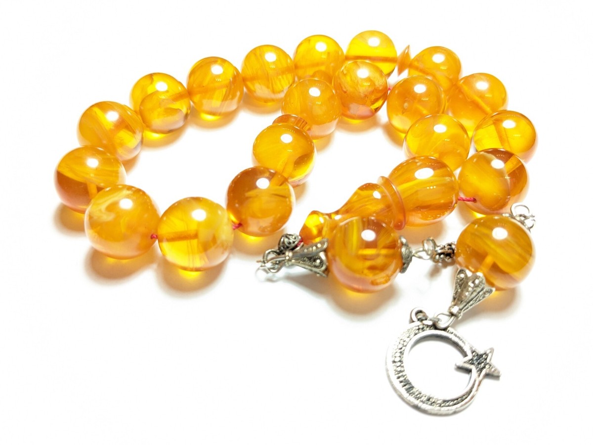 Turkish Worry Beads SIKMA Kehribar Maskot Efe Tesbih Prayer Tasbih Misbaha  536
