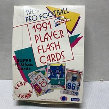 1991 Pro Football Flash Cards, Full Box 